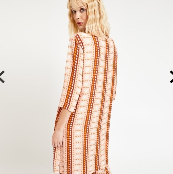 Otto D'Ame Spotted shift dress minimalist contemporary side pockets - Picture 1 of 8